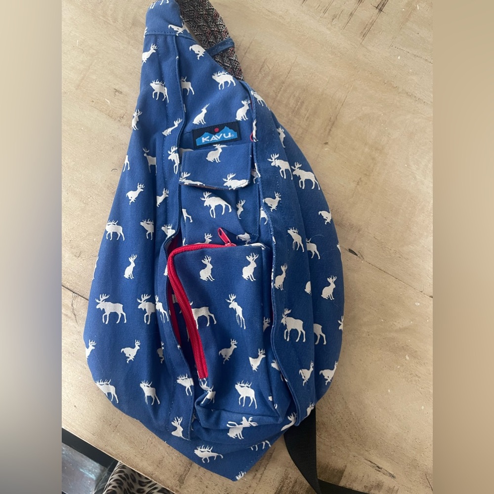 Kavu Rope Sling Backpack in Rack and Roll Moose Print